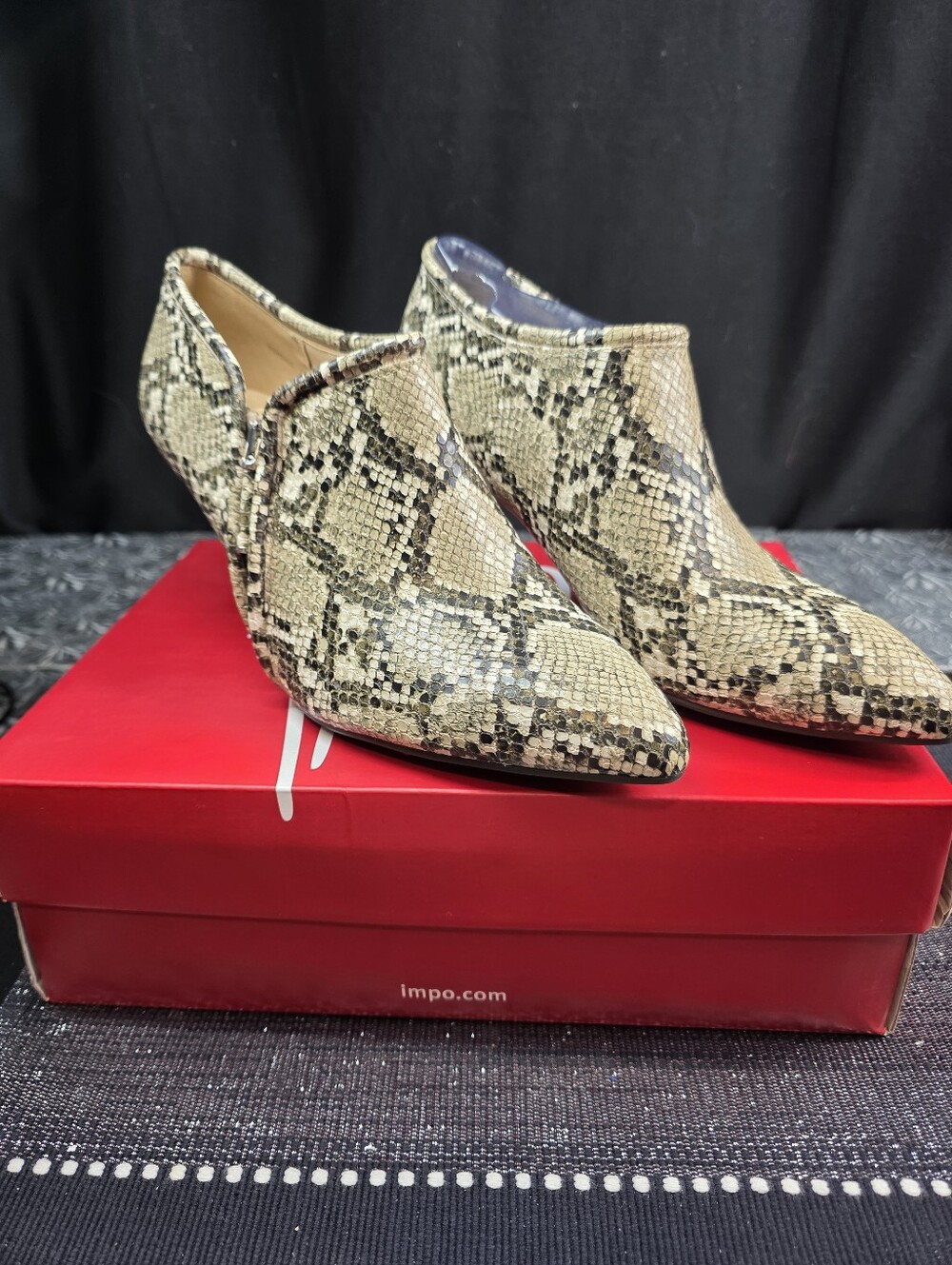 IMPO Snakeskin Bootie
